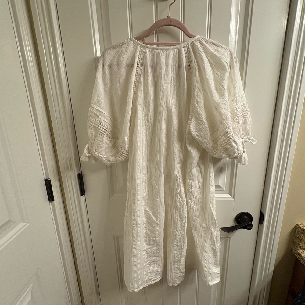 CLEOBELLA alba mini dress in ivory boho chic summer style size M VGUC Swim Cover - Picture 4 of 11
